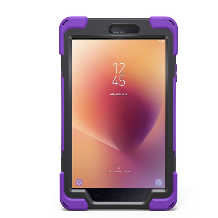 X-Shape PC + TPU 360-degree Rotary Kickstand Protective Cover for Samsung Galaxy Tab A 8.0 (2017) T380 T385 - Purple-16