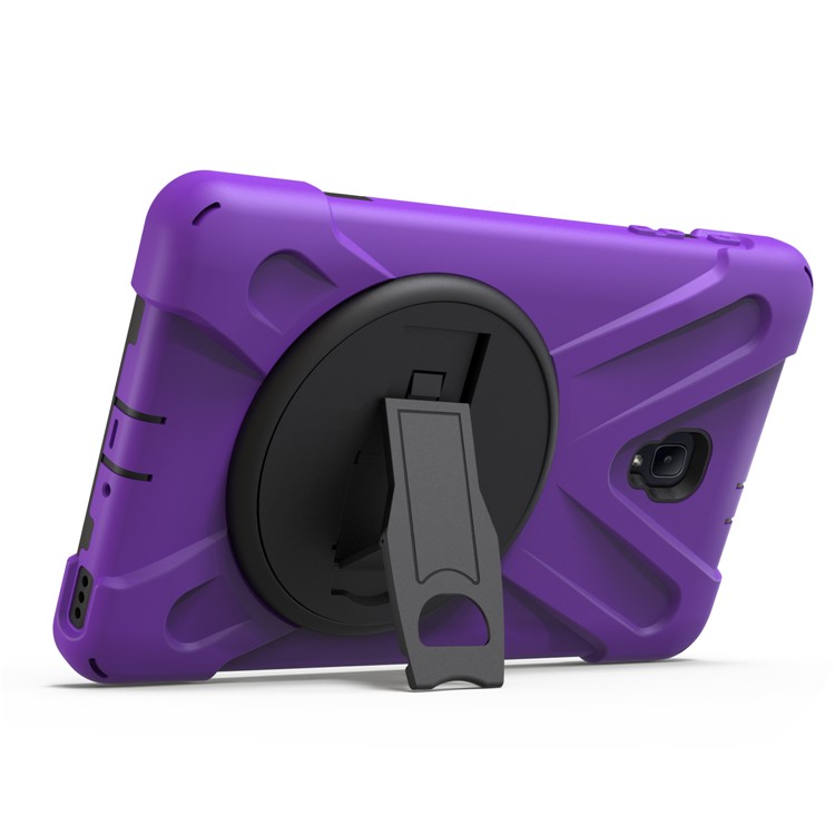 X-Shape PC + TPU 360-degree Rotary Kickstand Protective Cover for Samsung Galaxy Tab A 8.0 (2017) T380 T385 - Purple-4