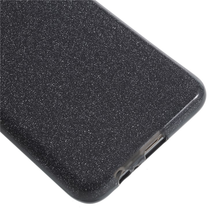 Glittery TPU + PC Hybrid Mobile Cover Case for Samsung Galaxy A8 (2018) - Black-4