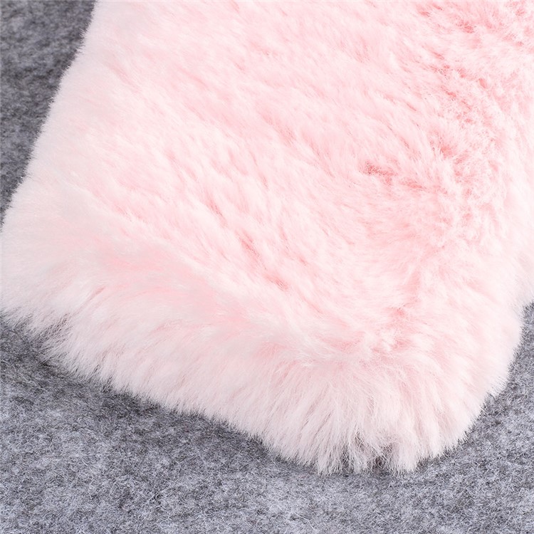 Soft Fur Coated TPU Mobile Casing Cover for Samsung Galaxy J7 Pro (2017) / J7 (2017) EU Version - Pink-3