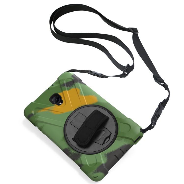 X-Shape PC + TPU Rotary Kickstand Tablet Shell with Handstrap + Shoulder Strap for Samsung Galaxy Tab A 8.0 (2017) T380 T385 - Camouflage-11