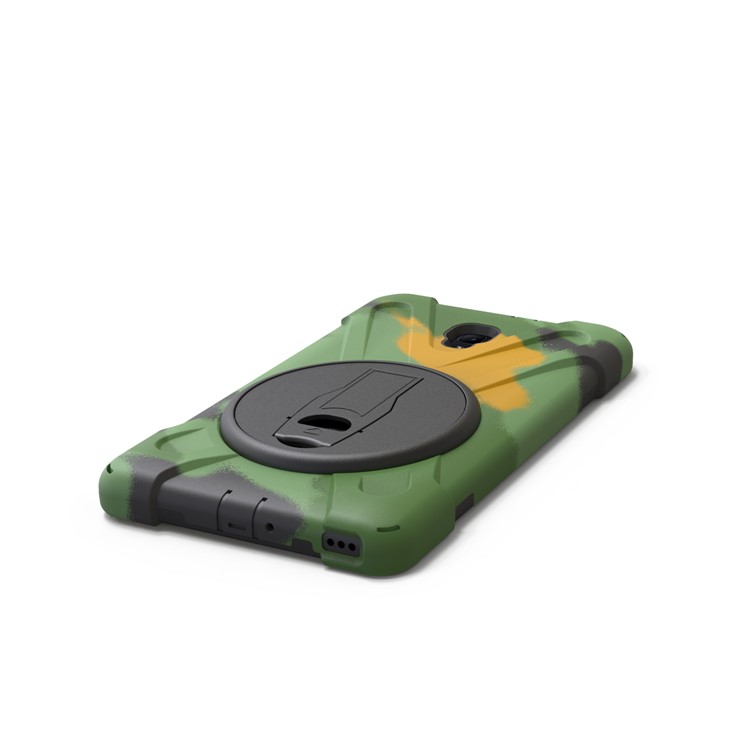 X-Shape PC + TPU Rotary Kickstand Tablet Shell with Handstrap + Shoulder Strap for Samsung Galaxy Tab A 8.0 (2017) T380 T385 - Camouflage-14