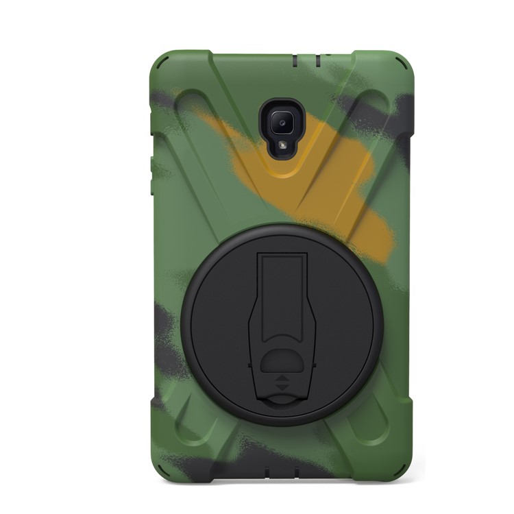 X-Shape PC + TPU Rotary Kickstand Tablet Shell with Handstrap + Shoulder Strap for Samsung Galaxy Tab A 8.0 (2017) T380 T385 - Camouflage-3