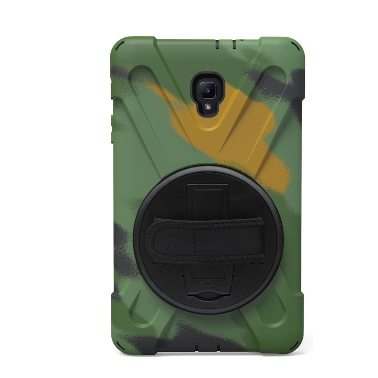 X-Shape PC + TPU Rotary Kickstand Tablet Shell with Handstrap + Shoulder Strap for Samsung Galaxy Tab A 8.0 (2017) T380 T385 - Camouflage-4