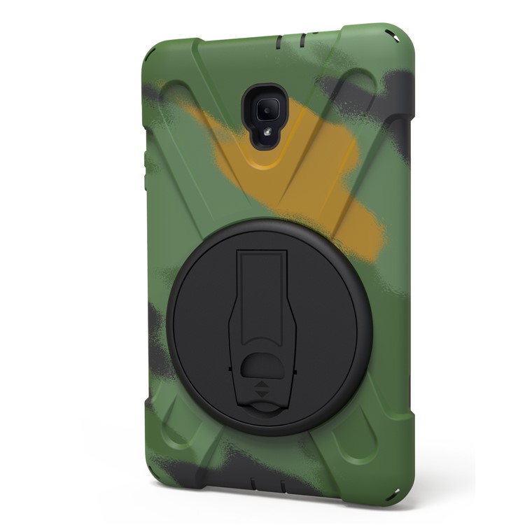 X-Shape PC + TPU Rotary Kickstand Tablet Shell with Handstrap + Shoulder Strap for Samsung Galaxy Tab A 8.0 (2017) T380 T385 - Camouflage-8