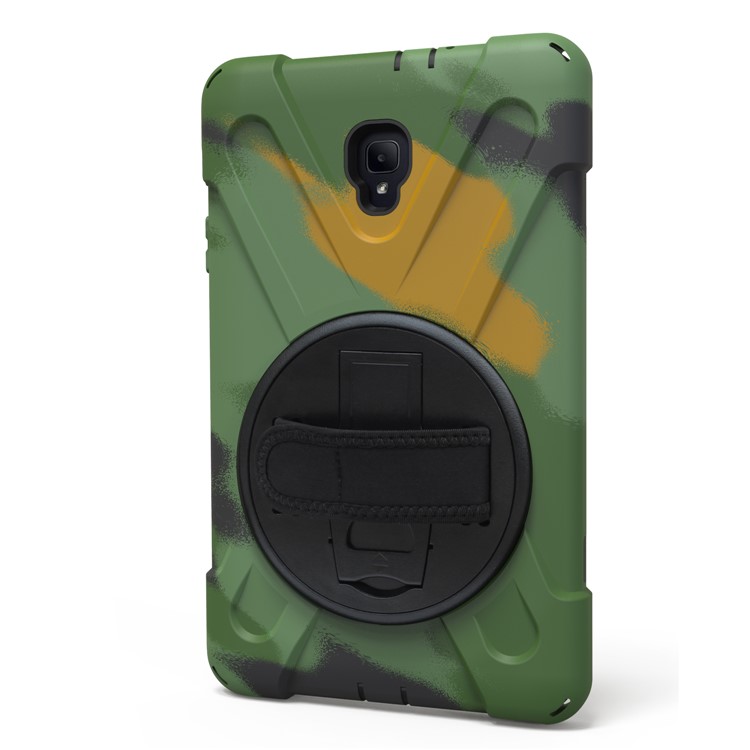 X-Shape PC + TPU Rotary Kickstand Tablet Shell with Handstrap + Shoulder Strap for Samsung Galaxy Tab A 8.0 (2017) T380 T385 - Camouflage-9