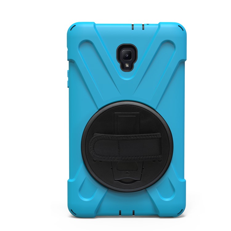 X-Shape PC + TPU Rotary Kickstand Protective Cover with Handstrap + Shoulder Strap for Samsung Galaxy Tab A 8.0 (2017) T380 T385 - Baby Blue-6