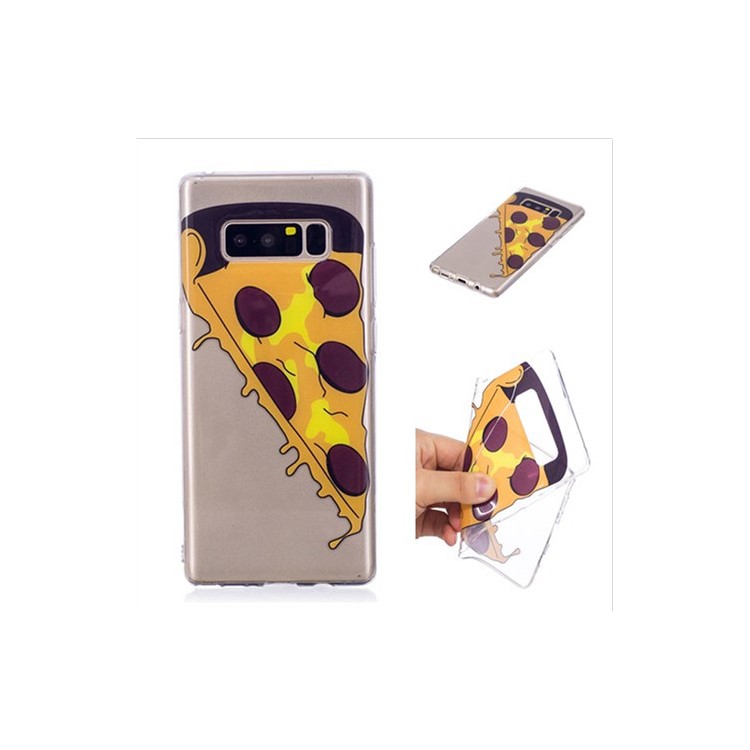 Pattern Printing IMD TPU Gel Cover for Samsung Galaxy Note 8 N950 - Pizza-1