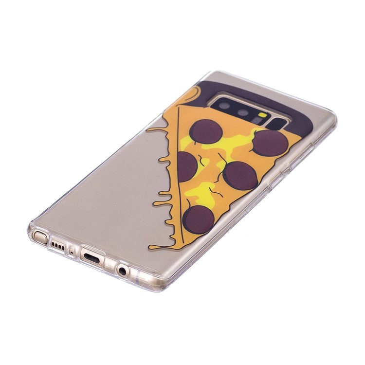 Pattern Printing IMD TPU Gel Cover for Samsung Galaxy Note 8 N950 - Pizza-3