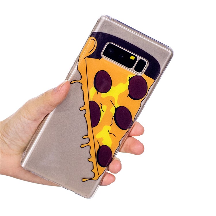 Pattern Printing IMD TPU Gel Cover for Samsung Galaxy Note 8 N950 - Pizza-6