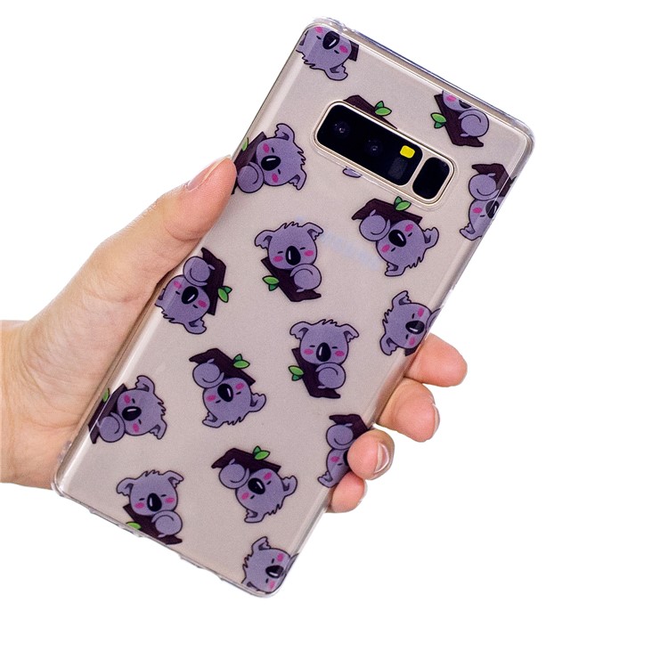 Pattern Printing IMD TPU Phone Accessory Cover for Samsung Galaxy Note 8 N950 - Lovely Koalas-6