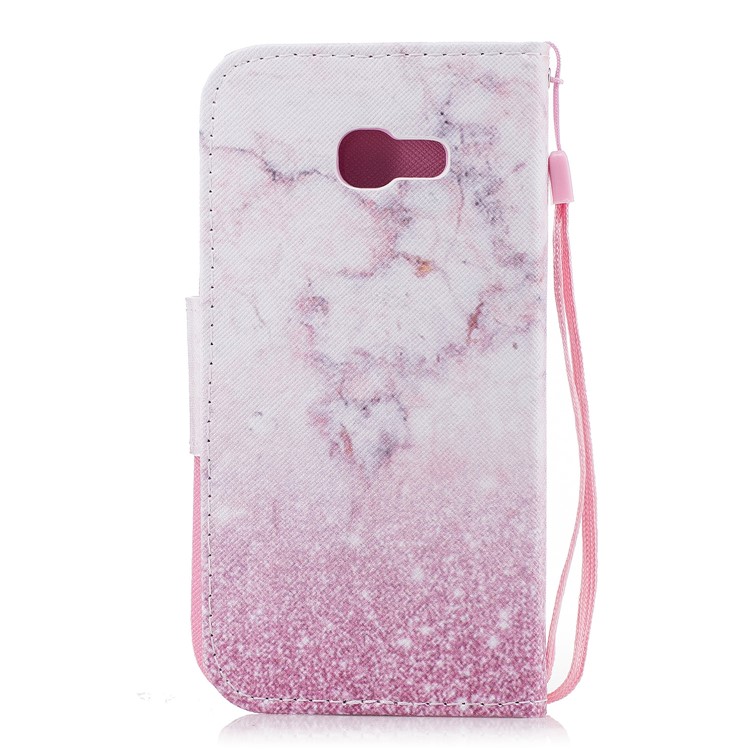 Pattern Printing Leather Stand Case with Card Slots for Samsung Galaxy A3 (2017) - Colorized Pattern-2