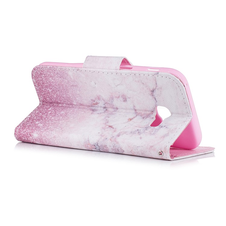 Pattern Printing Leather Stand Case with Card Slots for Samsung Galaxy A3 (2017) - Colorized Pattern-3