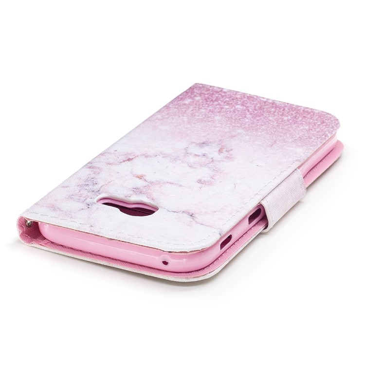 Pattern Printing Leather Stand Case with Card Slots for Samsung Galaxy A3 (2017) - Colorized Pattern-5