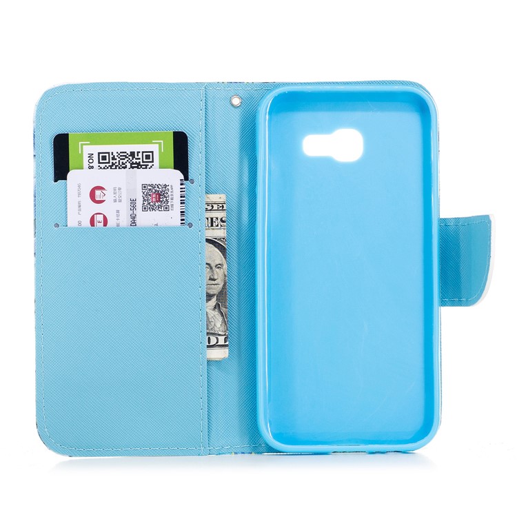 Pattern Printing Leather Stand Cover with Card Slots for Samsung Galaxy A5 (2017) A520 - Unicorn Pattern-6