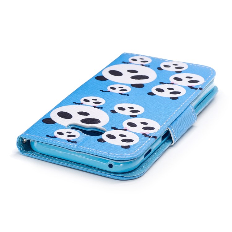 Pattern Printing Phone Leather Wallet Stand Case for Samsung Galaxy A5 (2017) A520 - Panda Pattern-5