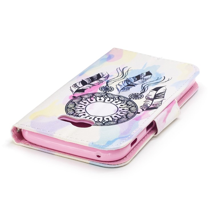 For Samsung Galaxy A5 (2017) A520 Pattern Printing Leather Wallet Shell Case - Dream Catcher-5