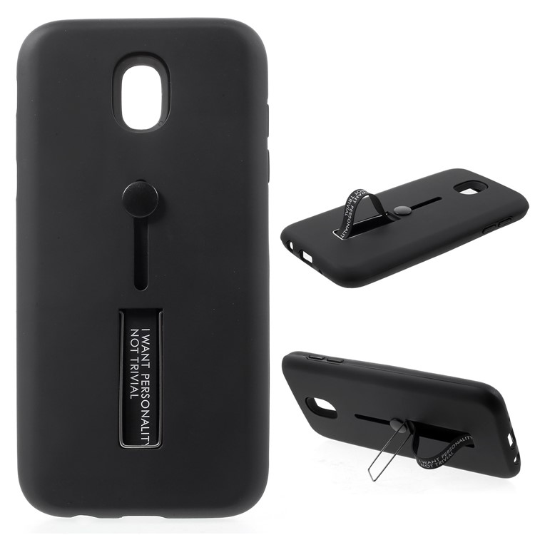 TPU+PC Detachable Heat Dissipation Cover with Invisible Kickstand for Samsung Galaxy J5 (2017) EU Version/J5 Pro (2017) - Black-1