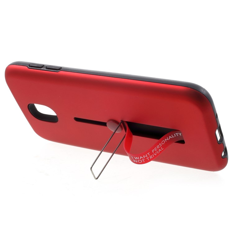 TPU+PC Detachable Heat Dissipation Casing with Invisible Kickstand for Samsung Galaxy J5 (2017) EU Version/J5 Pro (2017) - Red-3
