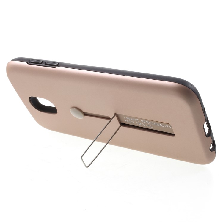 TPU+PC Detachable Heat Dissipation Back Cover with Kickstand for Samsung Galaxy J5 (2017) EU Version/J5 Pro (2017) - Rose Gold-3