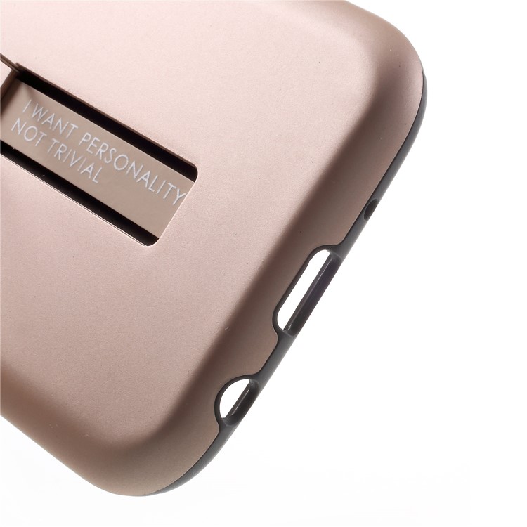 TPU+PC Detachable Heat Dissipation Back Cover with Kickstand for Samsung Galaxy J5 (2017) EU Version/J5 Pro (2017) - Rose Gold-4