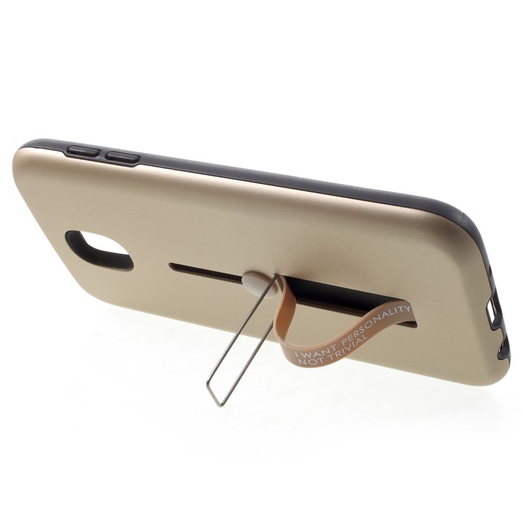 TPU+PC Detachable Cover with Invisible Kickstand for Samsung Galaxy J5 (2017) EU Version/J5 Pro (2017) - Gold-3