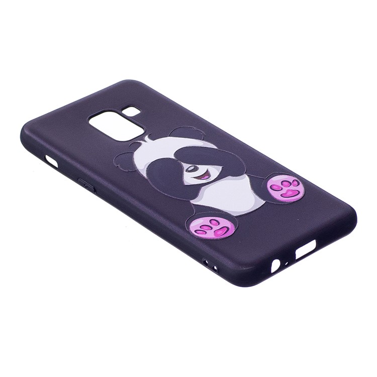 Embossment Pattern TPU Mobile Phone Case Accessory for Samsung Galaxy A8 (2018) - Adorable Panda-3