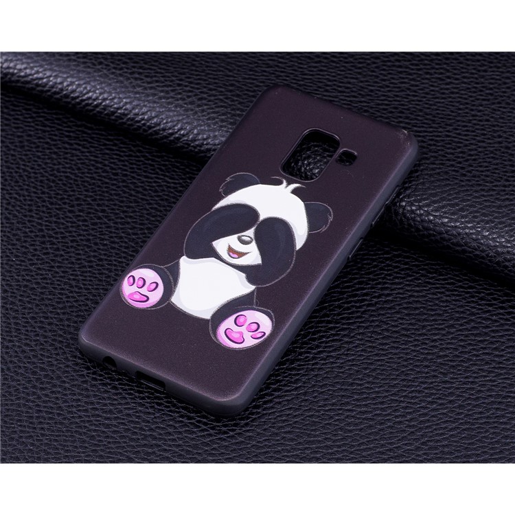 Embossment Pattern TPU Mobile Phone Case Accessory for Samsung Galaxy A8 (2018) - Adorable Panda-6