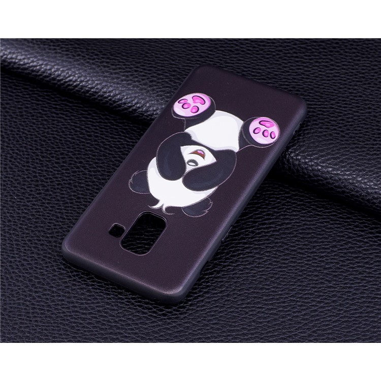 Embossment Pattern TPU Mobile Phone Case Accessory for Samsung Galaxy A8 (2018) - Adorable Panda-7