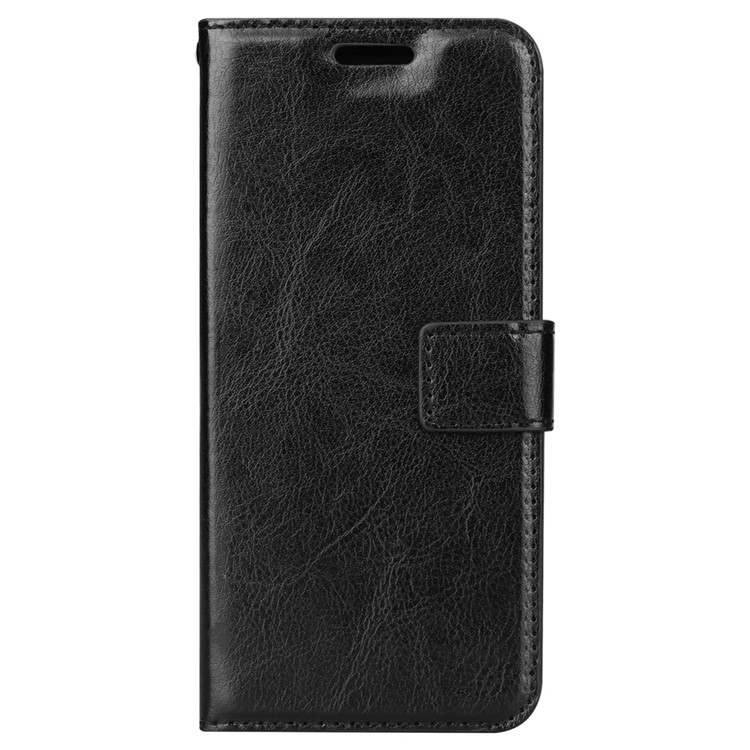 BTRCASE Crazy Horse Leather Wallet Case for Samsung Galaxy A7 (2018) - Black-2