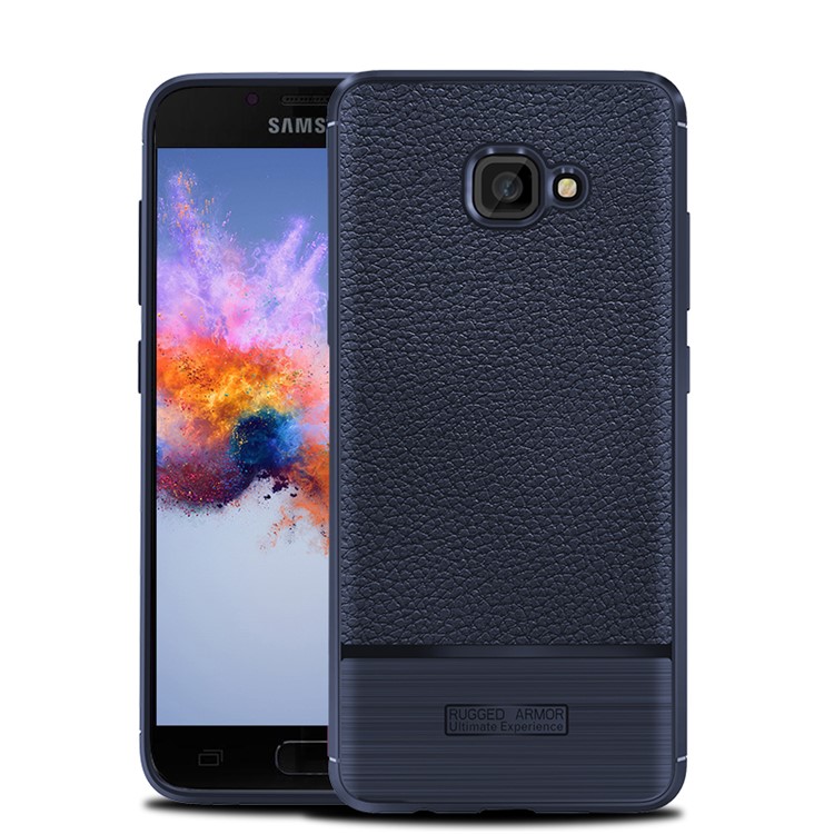 

Для Samsung Galaxy A5 (2017) A520 Litchi Зерно ТПУ Телефон Защитный Кожух - Темно-синий
