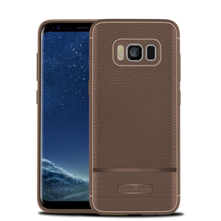 

Litchi Texture TPU Case for Samsung Galaxy S8 G950 - Brown, Galaxy S8
