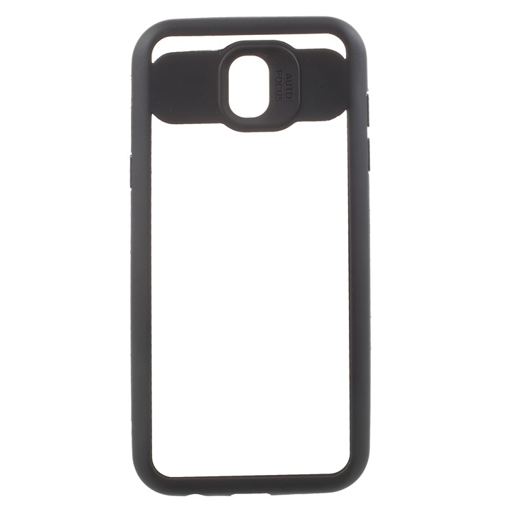 

Silicone Frame + Transparent Acrylic Combo Mobile Cover for Samsung Galaxy J7 Pro (2017) / J7 (2017) EU Version - Black, Galaxy J7 (2017)