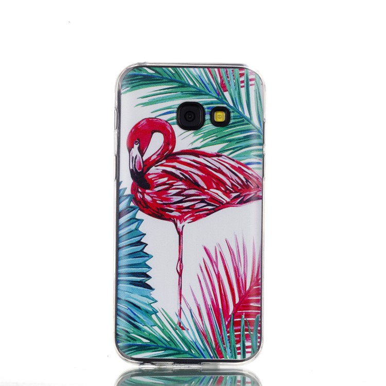 

Ultra Thin Patterned Soft TPU Protective Cell Phone Shell for Samsung Galaxy A3 (2017) - Flamingo