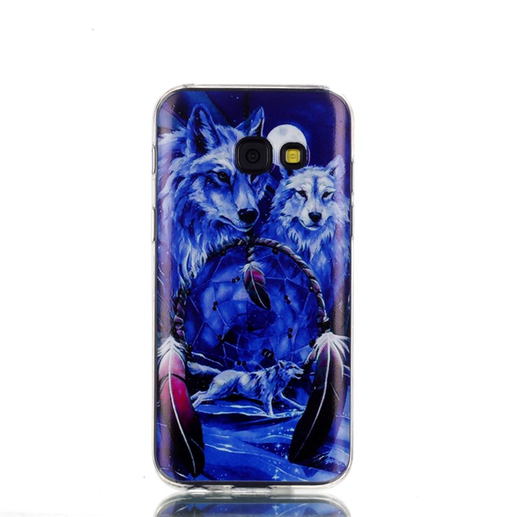 

Ultra Thin Patterned Soft TPU Protective Back Shell for Samsung Galaxy A3 (2017) - Wolves