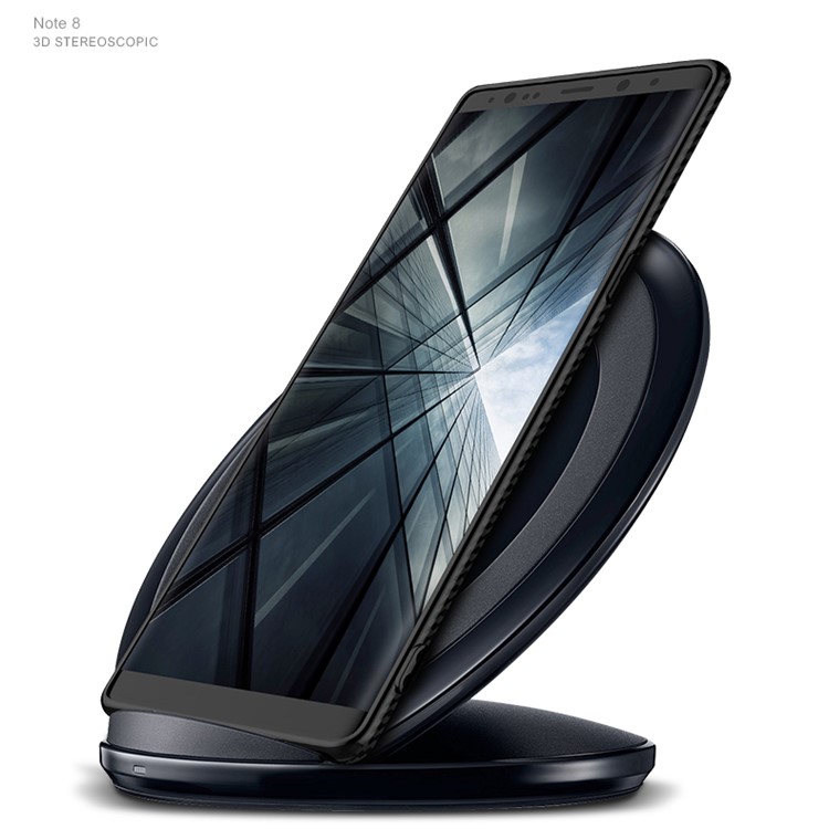 Carbon Fiber Texture Invisible Kickstand TPU Mobile Case for Samsung Galaxy Note 8 N950 - Black-6