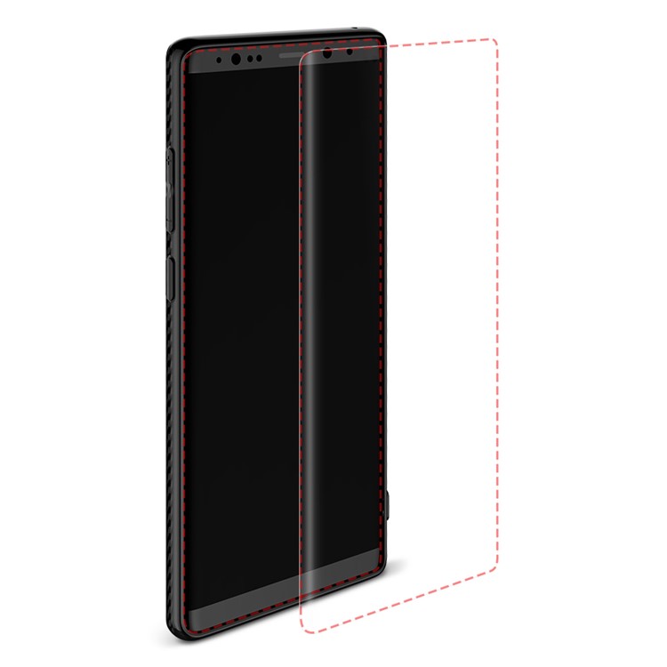 Carbon Fiber Texture Invisible Kickstand TPU Mobile Case for Samsung Galaxy Note 8 N950 - Black-8