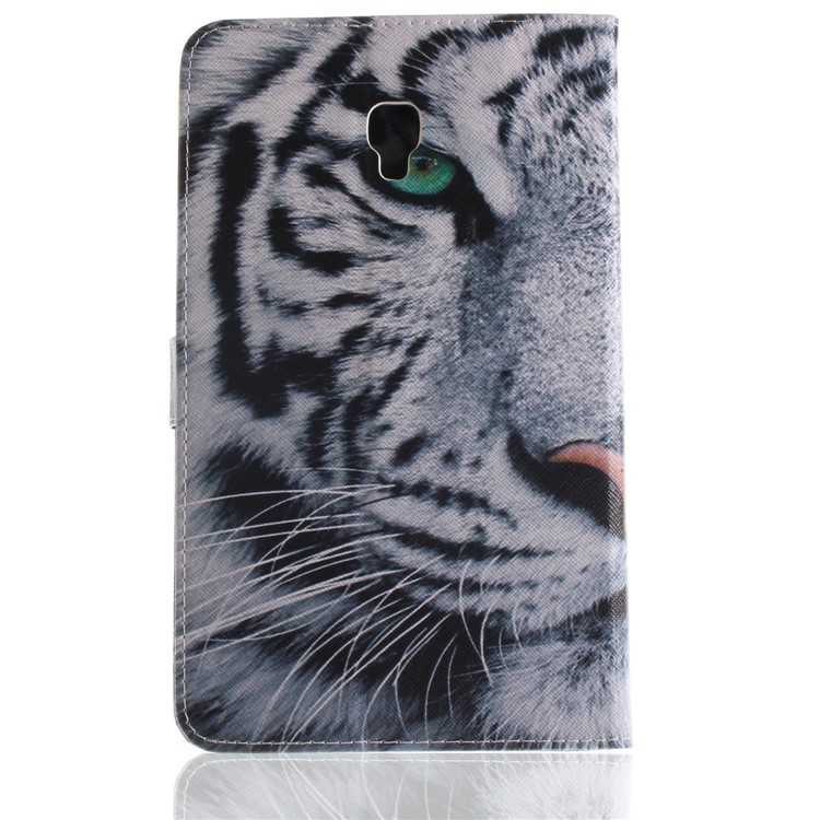Pattern Printing PU Leather Wallet Stand Case for Samsung Galaxy Tab A 8.0 (2017) SM-T385 - Tiger Pattern-3