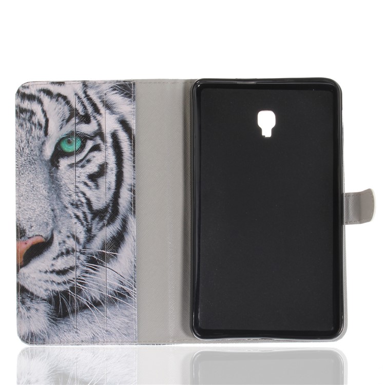 Pattern Printing PU Leather Wallet Stand Case for Samsung Galaxy Tab A 8.0 (2017) SM-T385 - Tiger Pattern-9