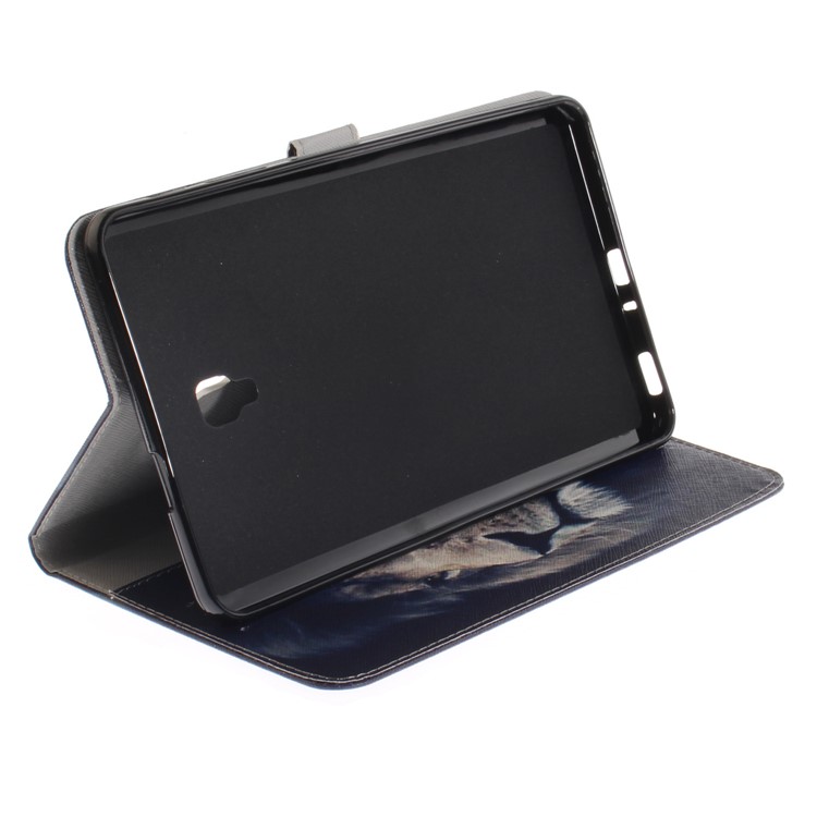 Pattern Printing Wallet Stand PU Leather Cover for Samsung Galaxy Tab A 8.0 (2017) SM-T385 - Lion Pattern-6