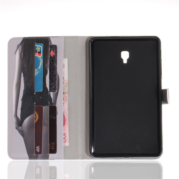 Pattern Printing PU Leather Wallet Cover with Stand for Samsung Galaxy Tab A 8.0 (2017) SM-T385 - Hot Lady-8