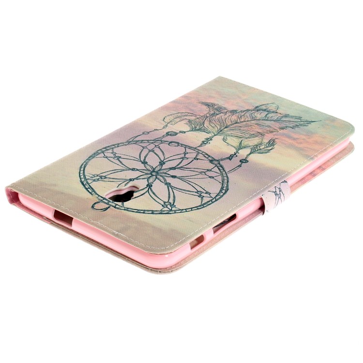 Pattern Printing Wallet PU Leather Tablet Case for Samsung Galaxy Tab A 8.0 (2017) SM-T385 - Black Dream Catcher-5