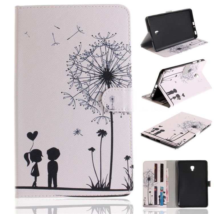 Pattern Printing PU Leather Wallet Tablet Cover for Samsung Galaxy Tab A 8.0 (2017) SM-T385 - Dandelion Pattern-1