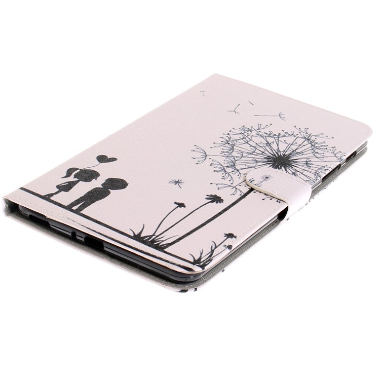 Pattern Printing PU Leather Wallet Tablet Cover for Samsung Galaxy Tab A 8.0 (2017) SM-T385 - Dandelion Pattern-4