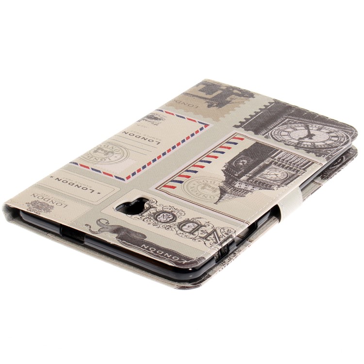 Pattern Printing PU Leather Wallet Tablet Shell for Samsung Galaxy Tab A 8.0 (2017) SM-T385 - London-5