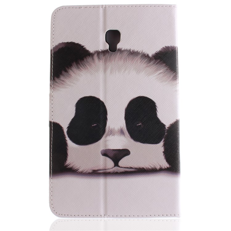Pattern Printing PU Leather Wallet Stand Case for Samsung Galaxy Tab A 8.0 (2017) SM-T385 - Adorable Panda-3