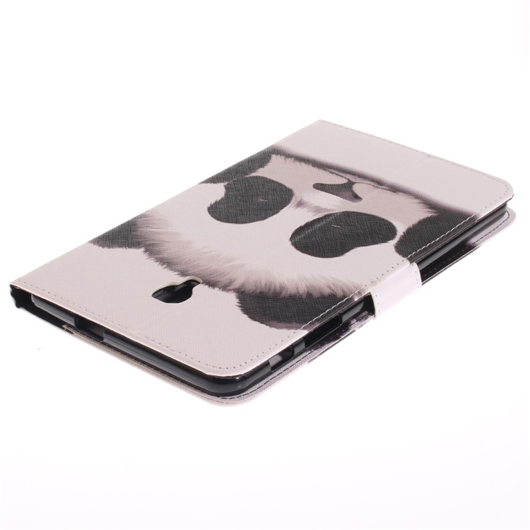 Pattern Printing PU Leather Wallet Stand Case for Samsung Galaxy Tab A 8.0 (2017) SM-T385 - Adorable Panda-5