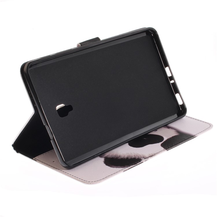 Pattern Printing PU Leather Wallet Stand Case for Samsung Galaxy Tab A 8.0 (2017) SM-T385 - Adorable Panda-6