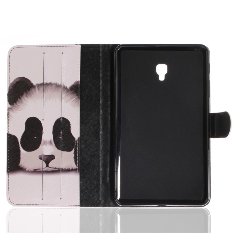 Pattern Printing PU Leather Wallet Stand Case for Samsung Galaxy Tab A 8.0 (2017) SM-T385 - Adorable Panda-8