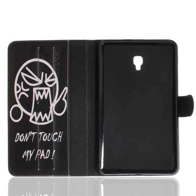 Pattern Printing PU Leather Wallet Stand Shell for Samsung Galaxy Tab A 8.0 (2017) SM-T385 - Do Not Touch My Pad-9